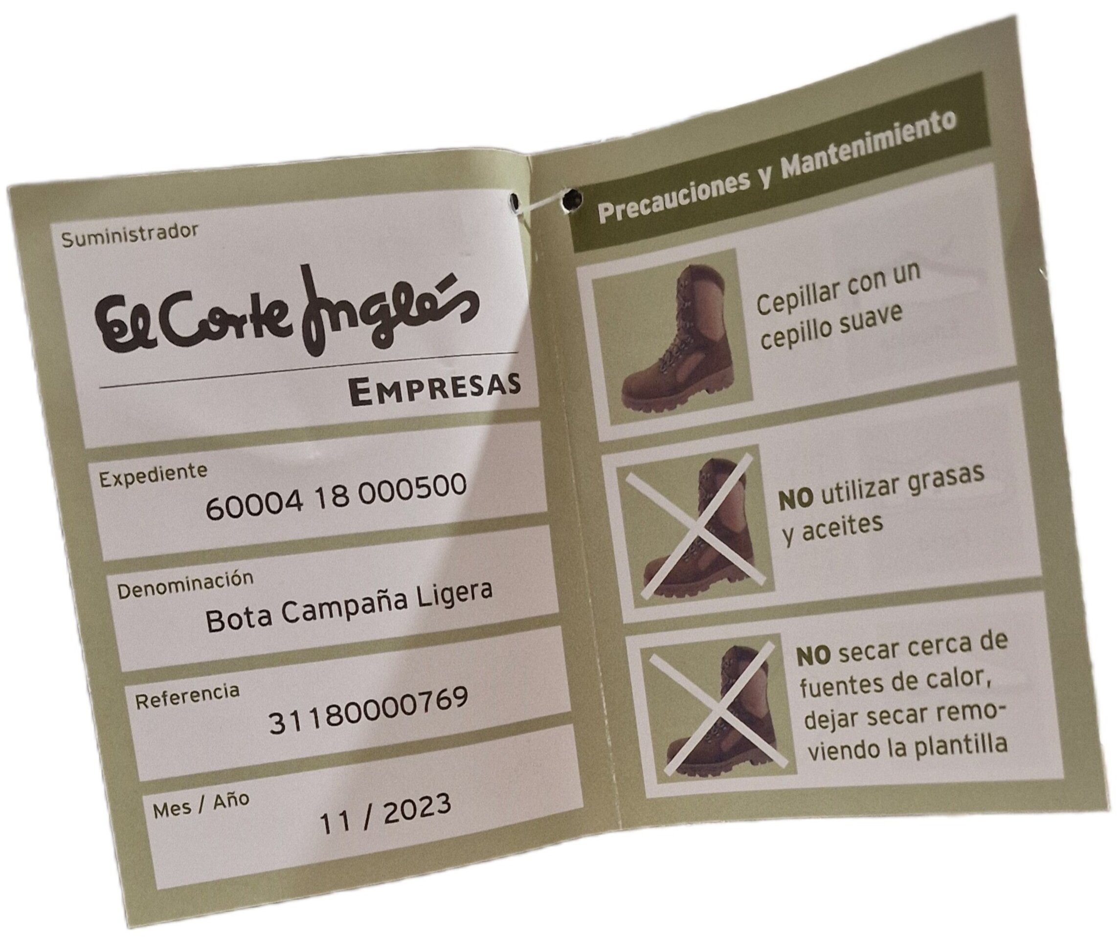 Bota Militar de Campaña Ligera - 5