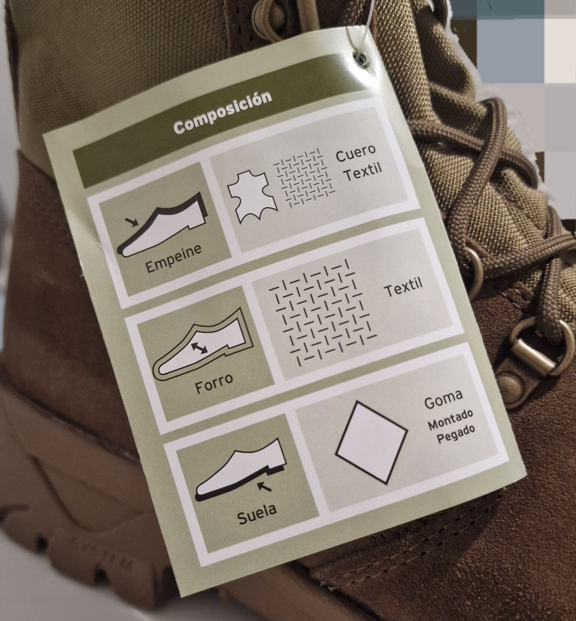 Bota Militar de Campaña Ligera - 6